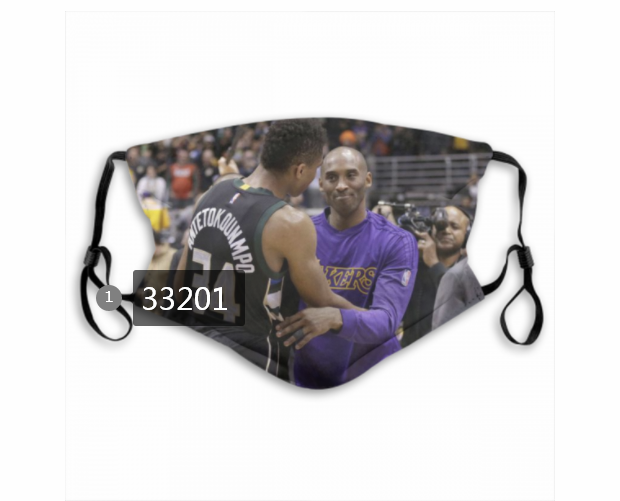 2021 NBA Los Angeles Lakers #24 kobe bryant 33201 Dust mask with filter->nba dust mask->Sports Accessory